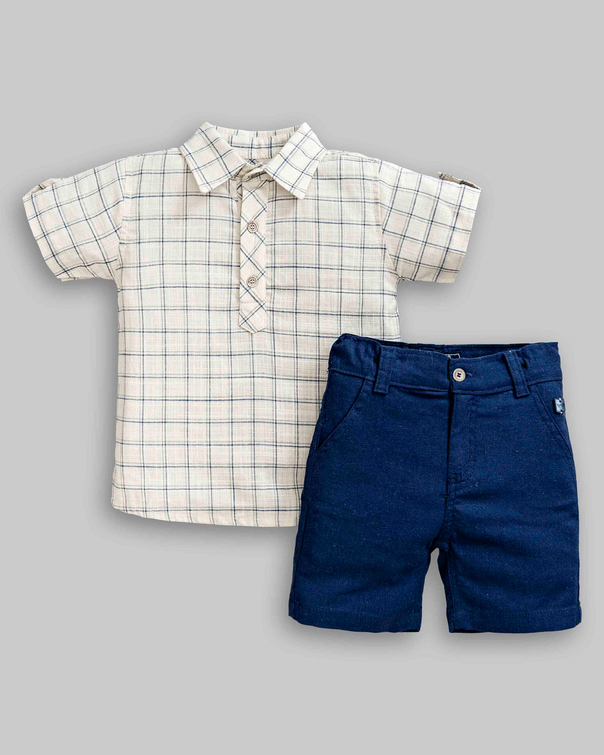 Conjunto Camisa e Bermuda Linho - ANJOS BABY
