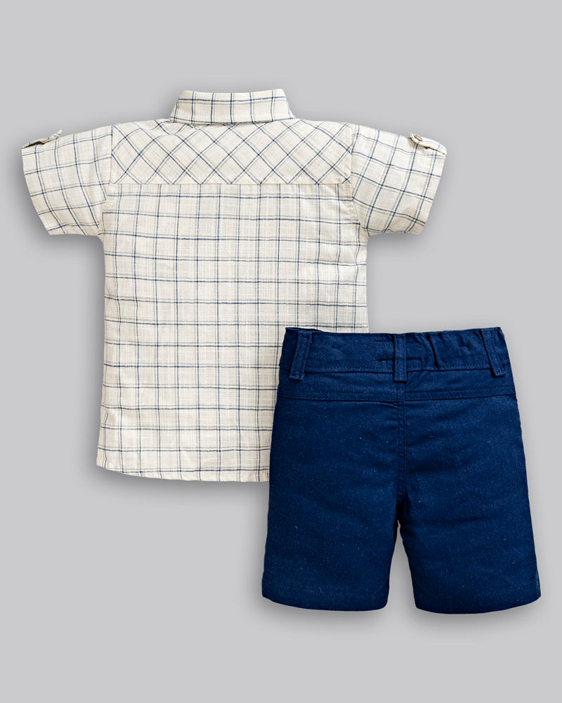 Conjunto Camisa e Bermuda Linho - ANJOS BABY