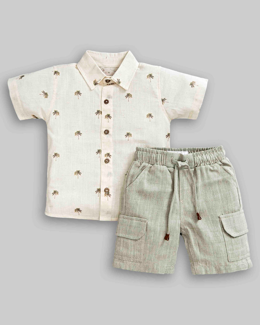 Conjunto Camisa Linho e Bermuda Viscolinho - ANJOS BABY