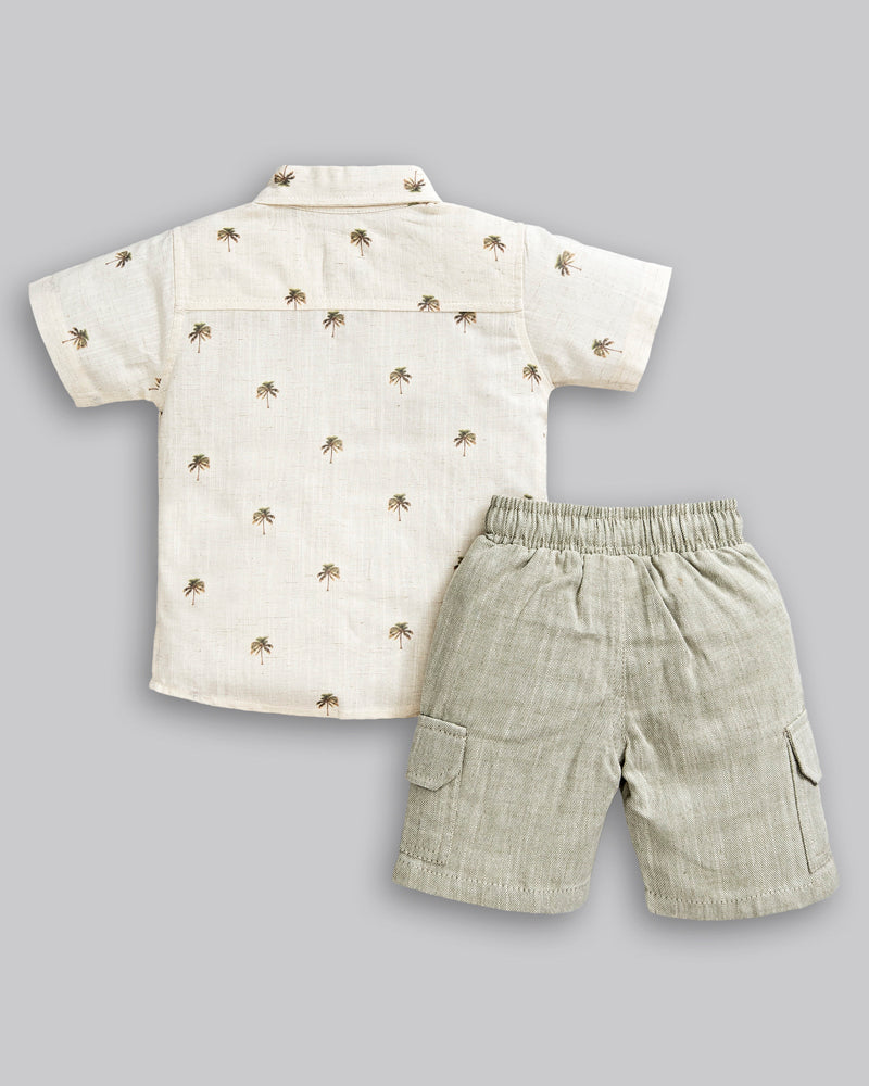 Conjunto Camisa Linho e Bermuda Viscolinho - ANJOS BABY