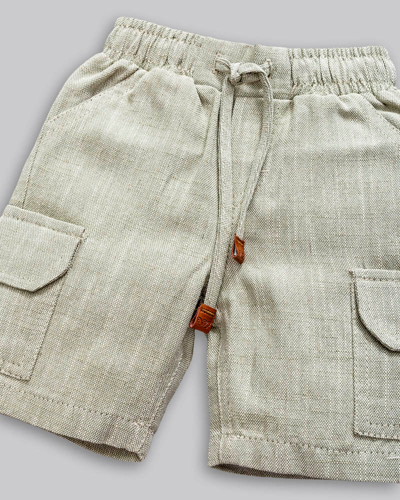Conjunto Camisa Linho e Bermuda Viscolinho - ANJOS BABY
