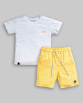 Conjunto Camiseta Malha e Bermuda Microfibra - ANJOS BABY