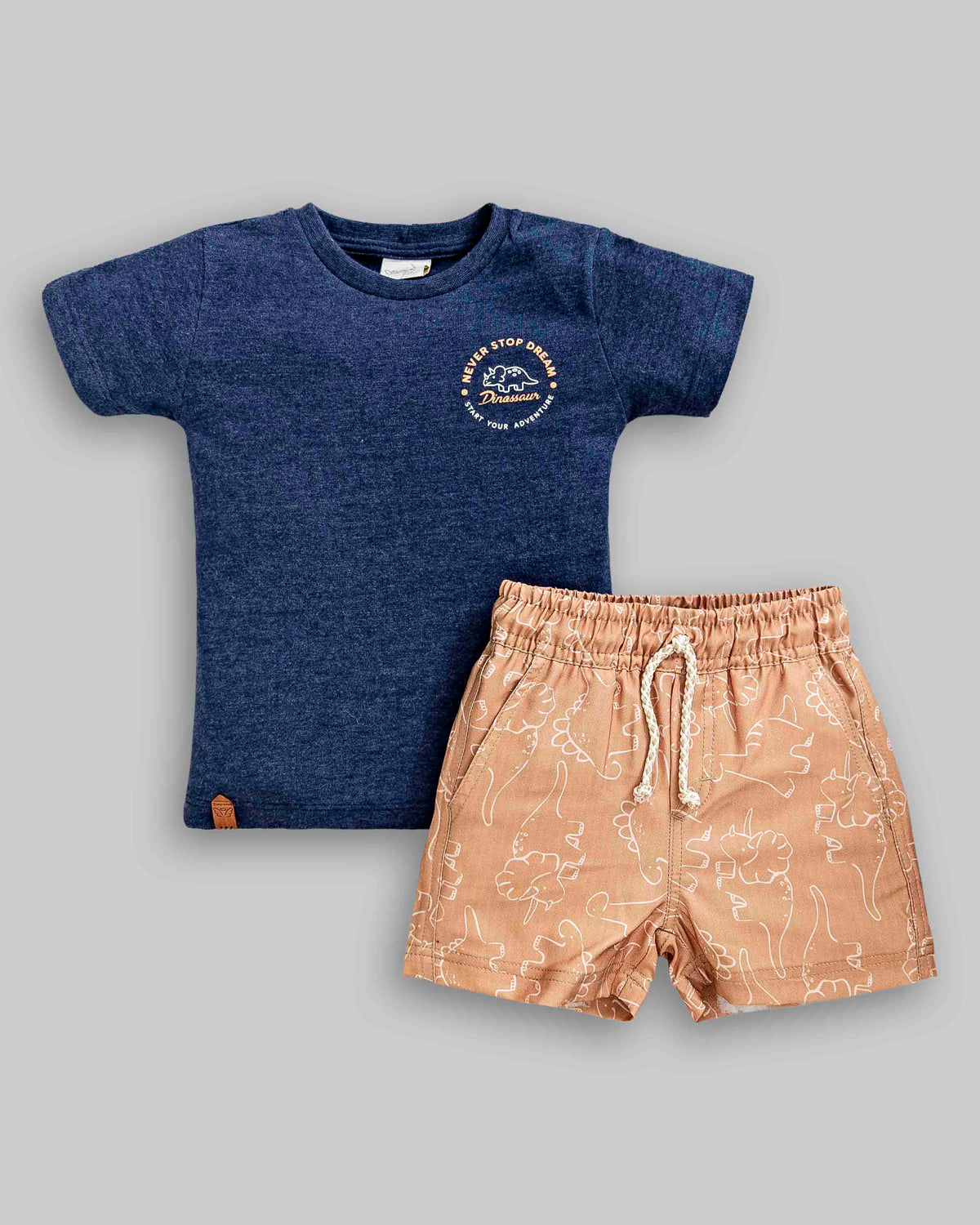 Conjunto Camiseta Malha e Short Tactel - ANJOS BABY