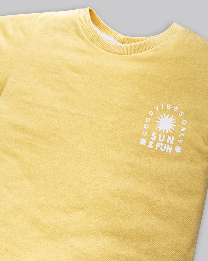 Conjunto Bebê Menino Blusa Algodão e Bermuda Microfibra Praia - Anjos Baby Tam 1