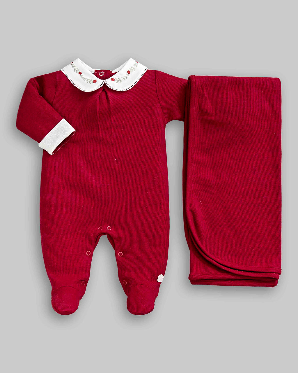 Kit Macacão Malha Tricot Tam RN - ANJOS BABY