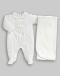 Kit Macacão Malha Tricot Tam P - ANJOS BABY