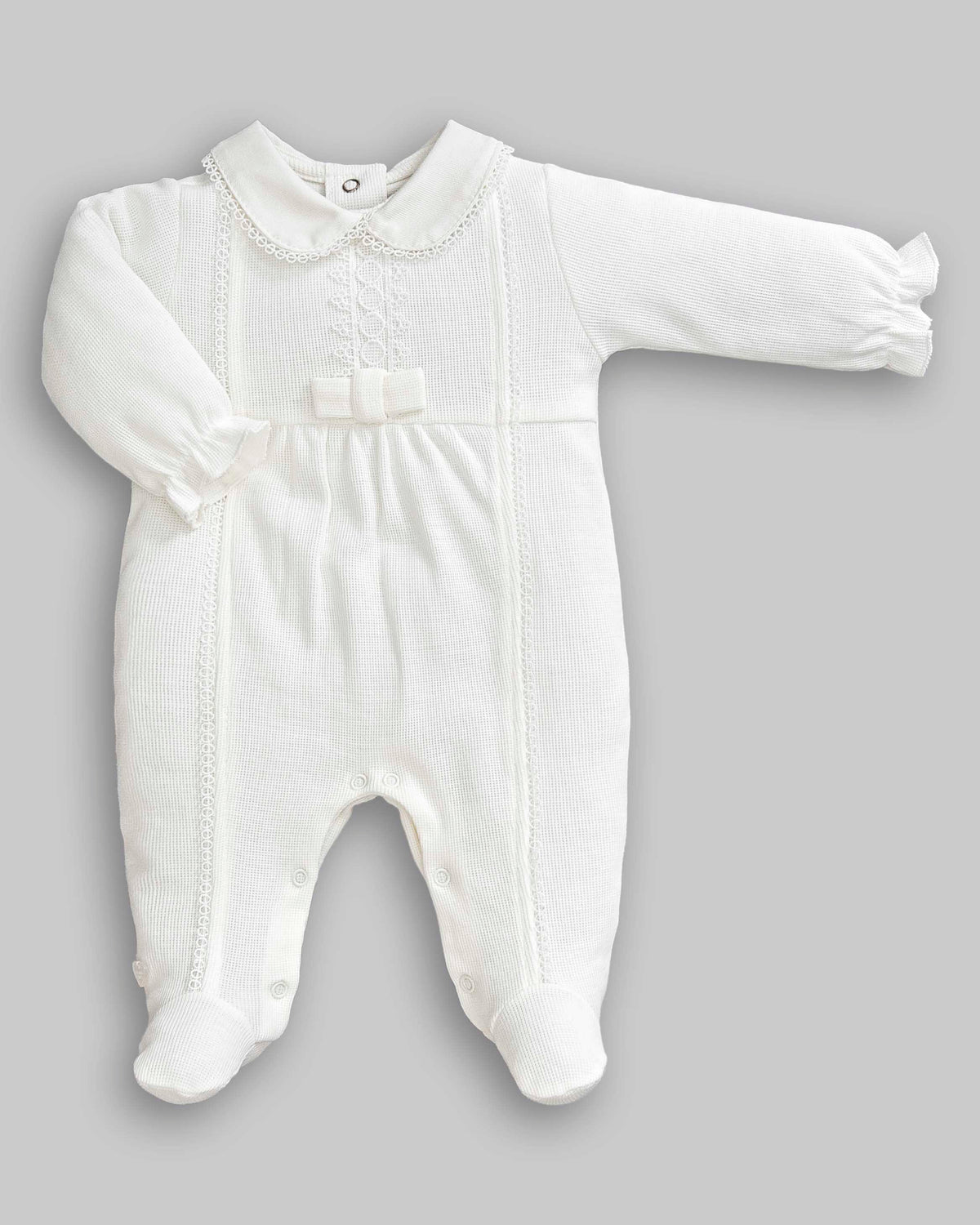 Kit Macacão Malha Tricot Tam P - ANJOS BABY