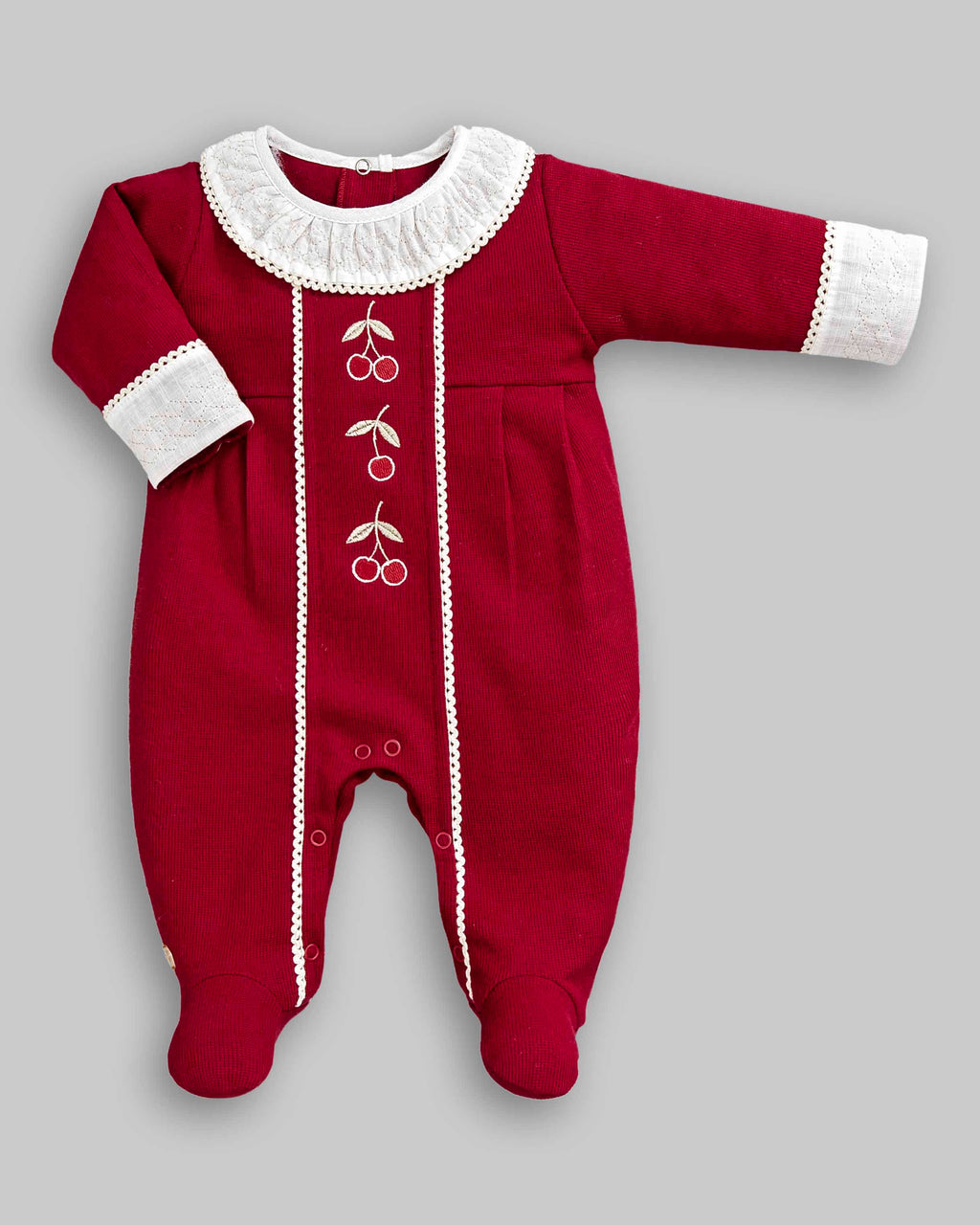 Kit Macacão Malha Tricot Tam P - ANJOS BABY