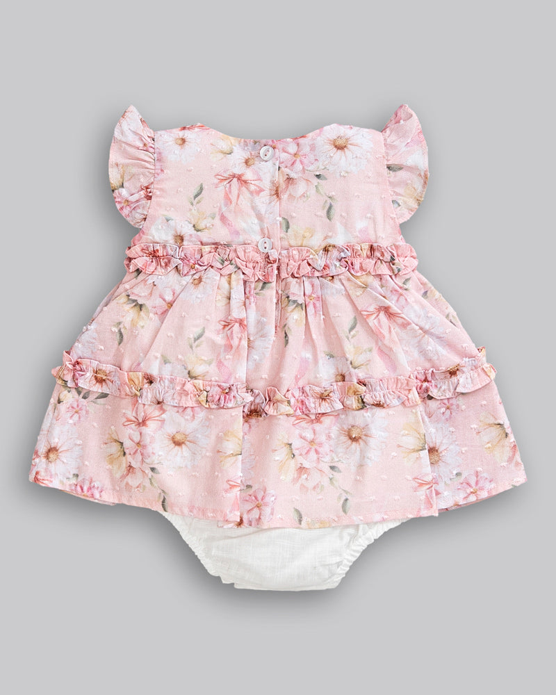 Macacão Curto Linho Estampado - ANJOS BABY