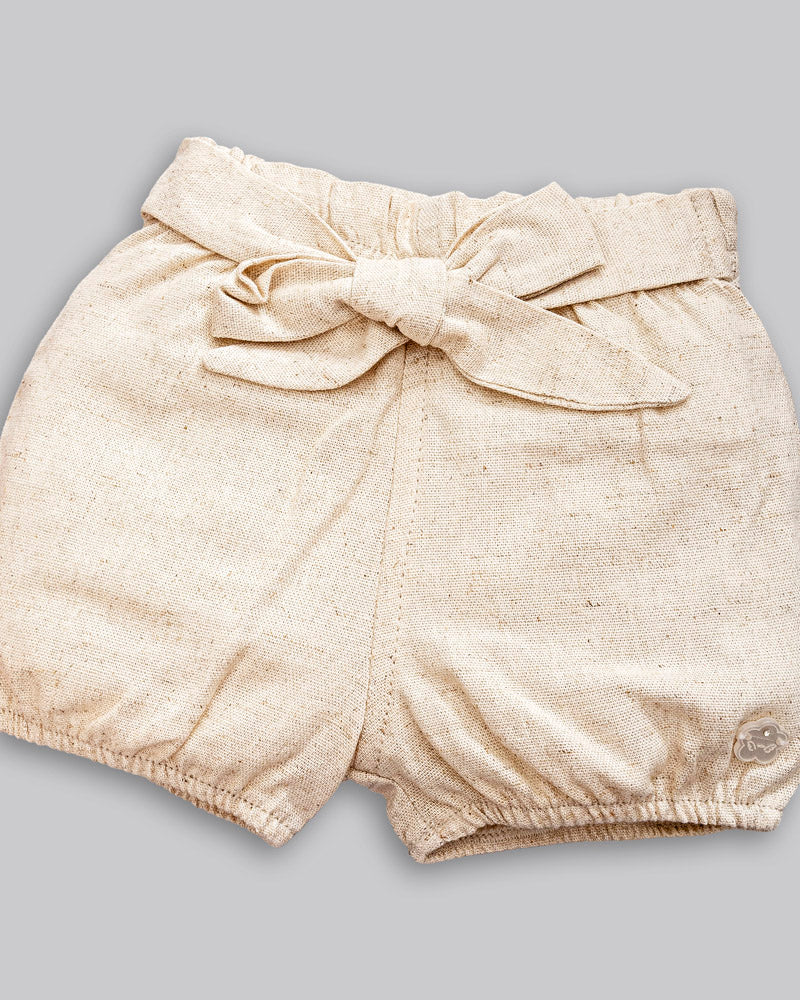 Conjunto Body Suedine Manga Curta e Short Linho - ANJOS BABY
