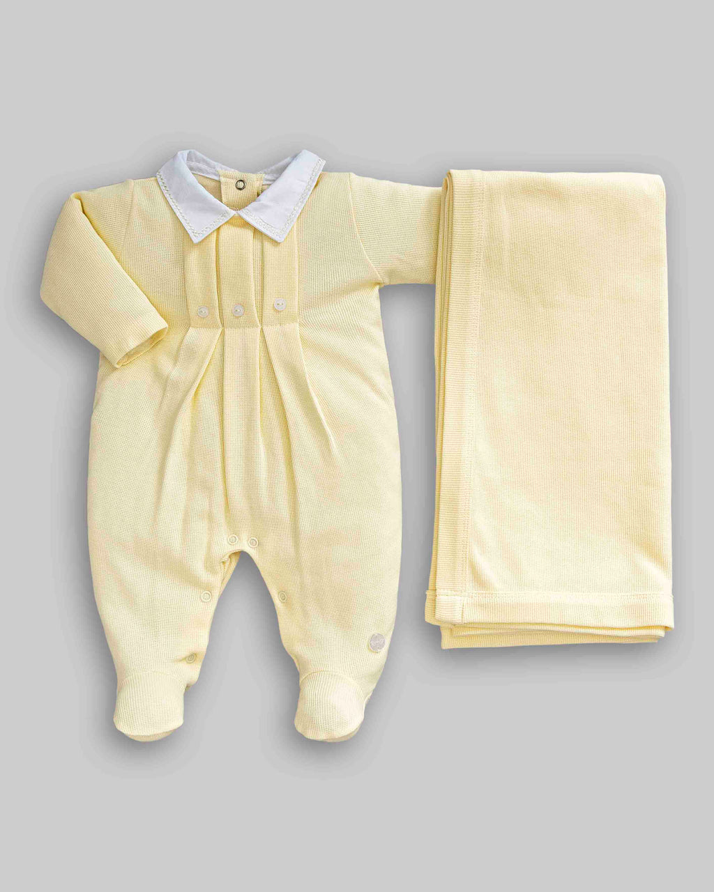 Kit Macacão Malha Tricot Tam P - ANJOS BABY