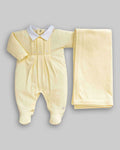 Kit Macacão Malha Tricot Tam P - ANJOS BABY
