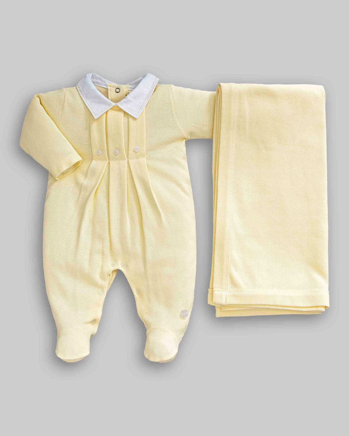 Kit Macacão Malha Tricot Tam P - ANJOS BABY