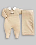 Kit Macacão Malha Tricot Tam P - ANJOS BABY