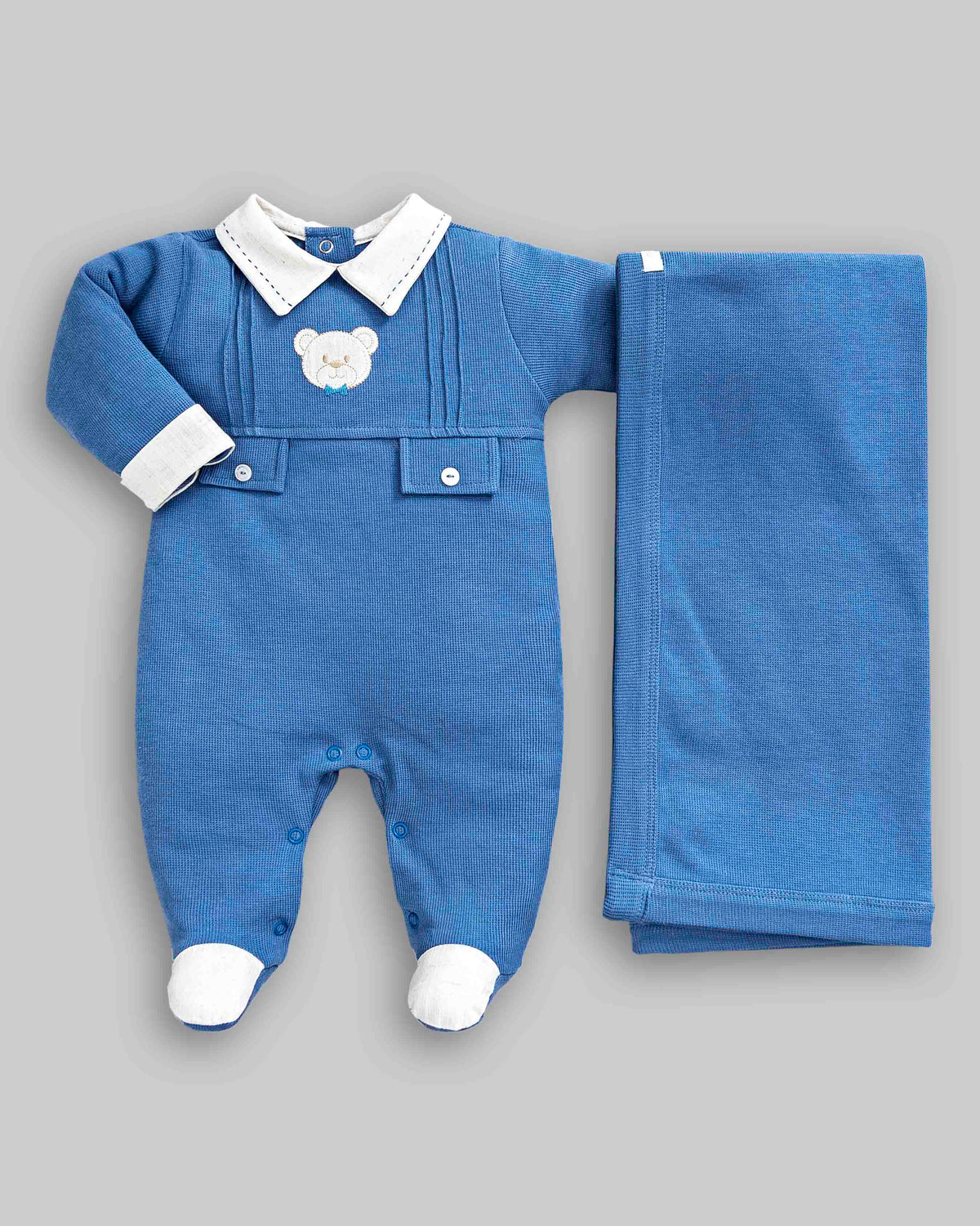 Kit Macacão Malha Tricot Tam RN - ANJOS BABY
