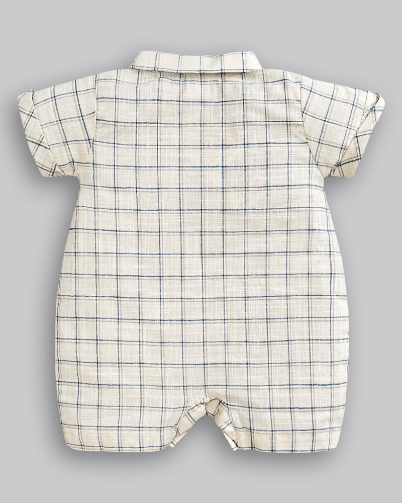 Macacão Curto Tricoline - ANJOS BABY