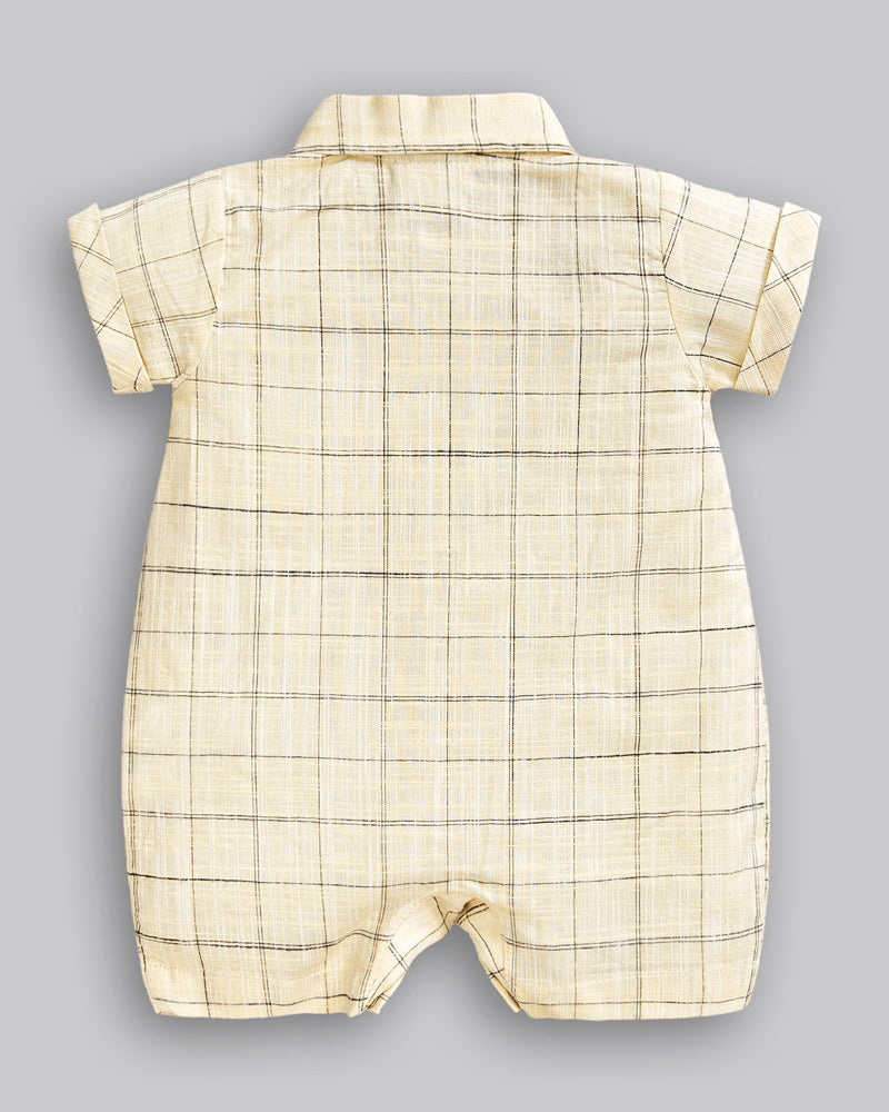 Macacão Curto Tricoline - ANJOS BABY