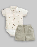 Conjunto Body Camisa e Short Viscolinho - ANJOS BABY