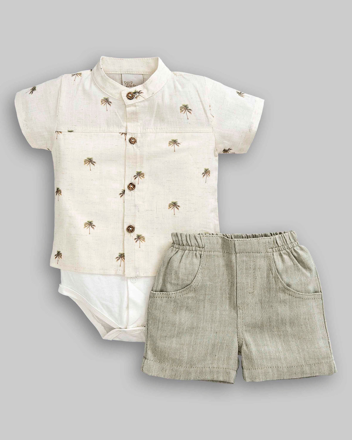 Conjunto Body Camisa e Short Viscolinho - ANJOS BABY