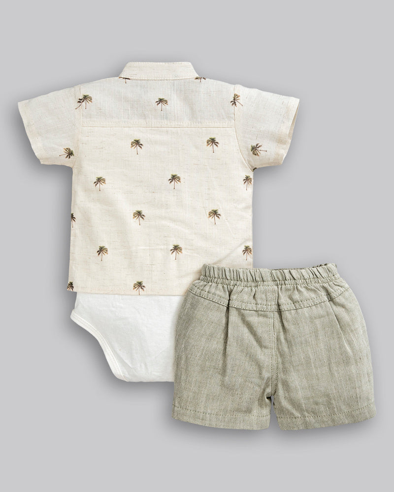 Conjunto Body Camisa e Short Viscolinho - ANJOS BABY