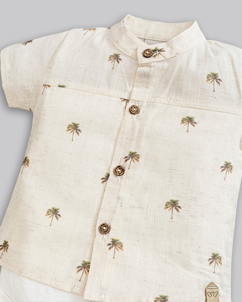 Conjunto Body Camisa e Short Viscolinho - ANJOS BABY