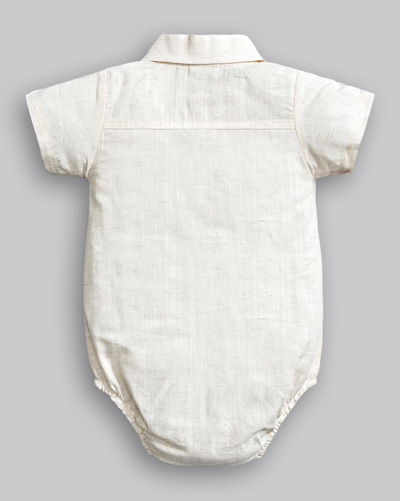 Body Camisa Linho Manga Curta - ANJOS BABY