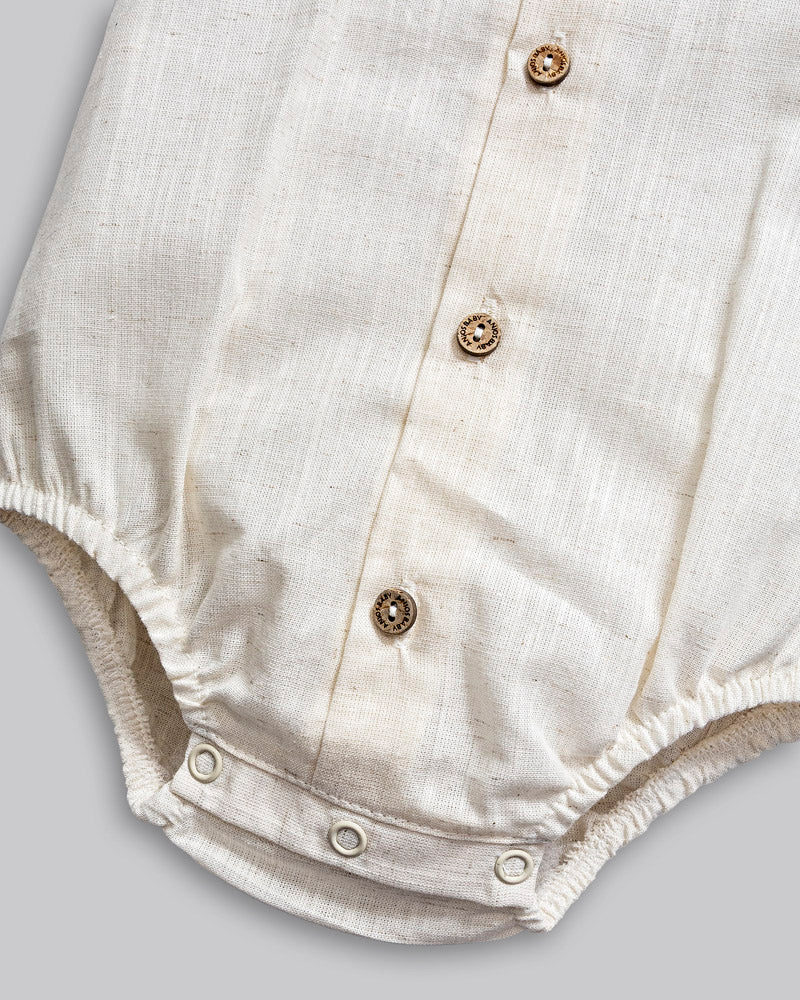 Body Camisa Linho Manga Curta - ANJOS BABY