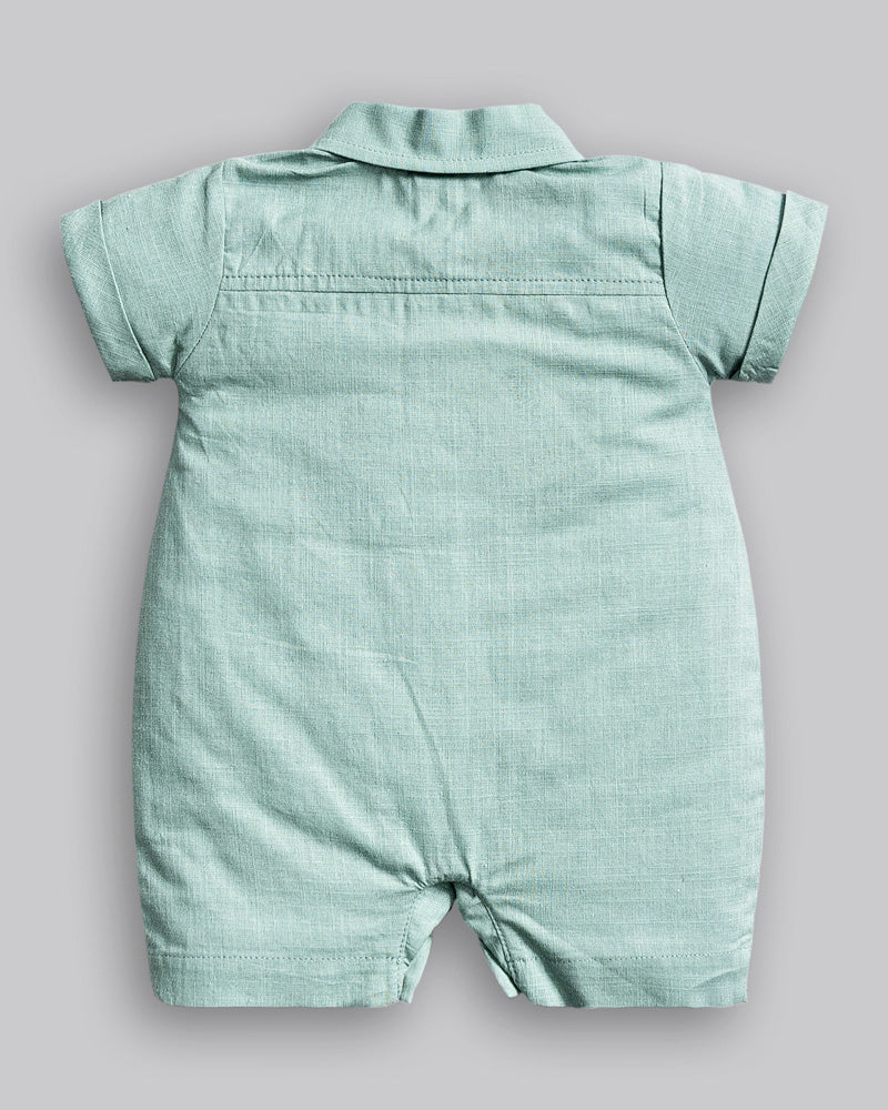 Macacão Curto Tricoline - ANJOS BABY