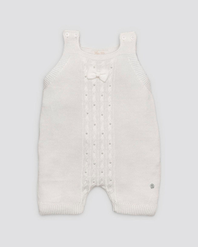 Macacão Tricot Perola - ANJOS BABY