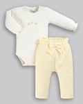 Conjunto Body Longo e Calça em Algodão Pima - ANJOS BABY
