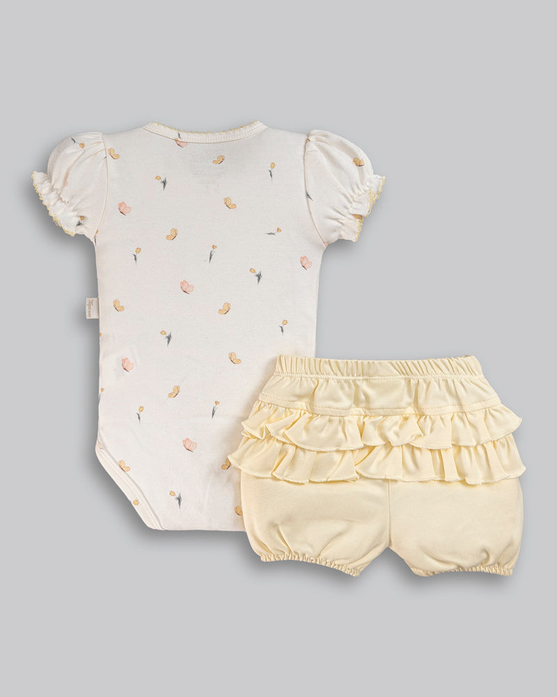 Conjunto Body e Short Algodão Pima - ANJOS BABY