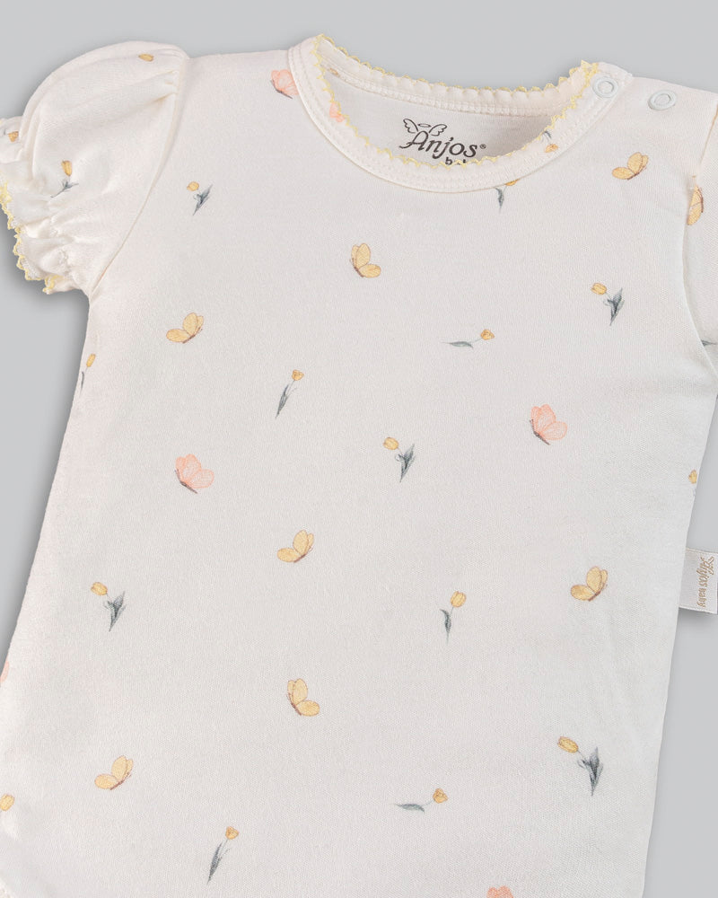 Conjunto Body e Short Algodão Pima - ANJOS BABY