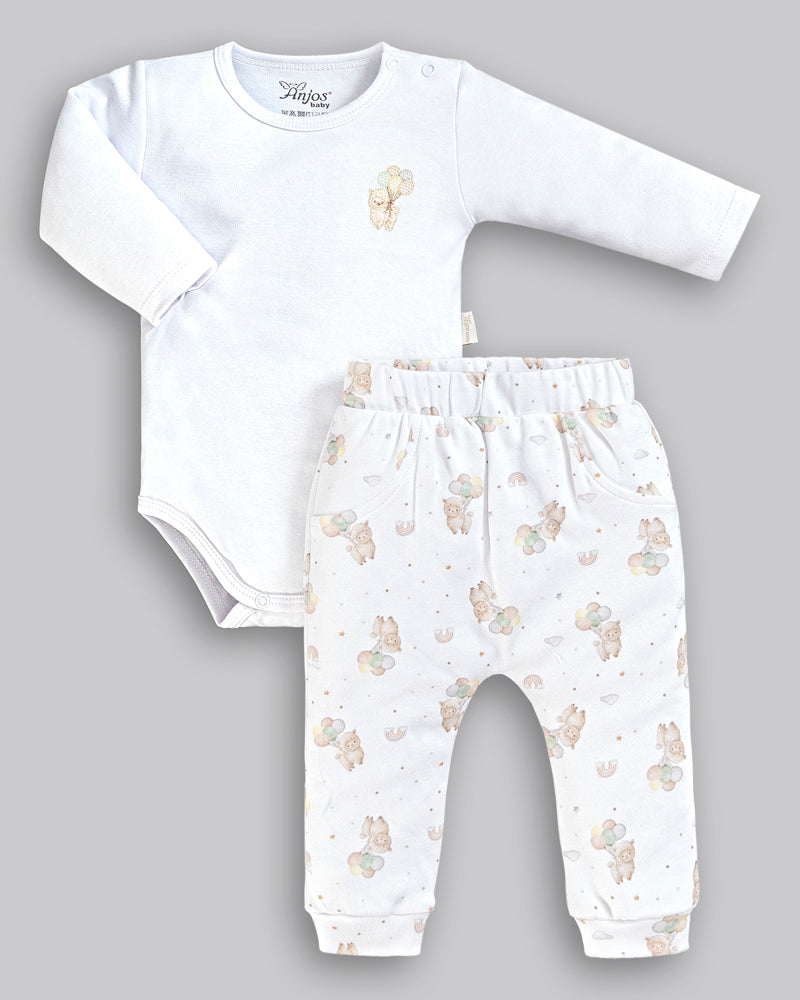Conjunto Body Manga Longa e Calça - ANJOS BABY