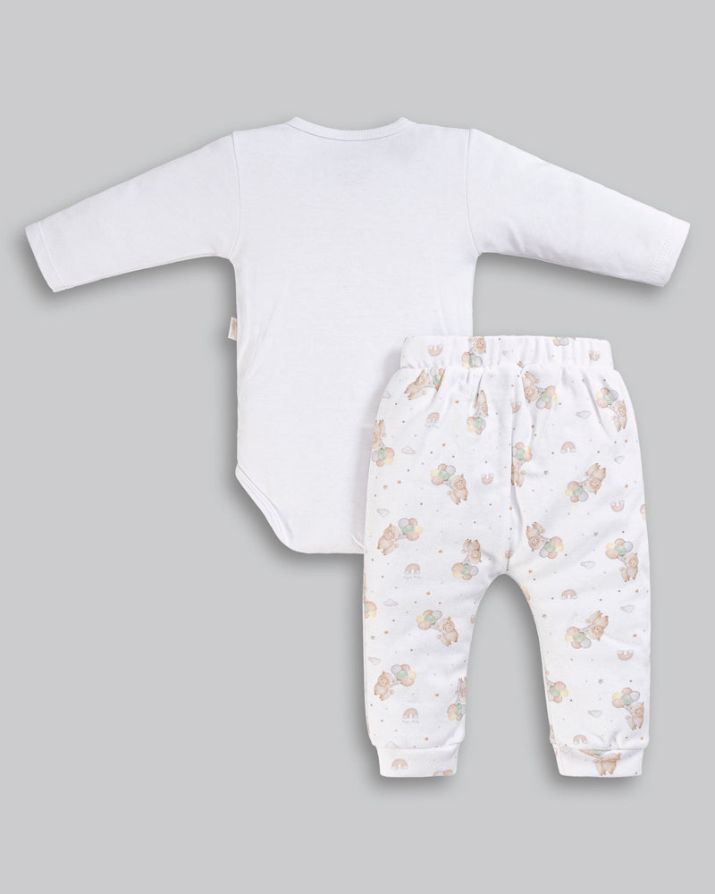 Conjunto Body Manga Longa e Calça - ANJOS BABY
