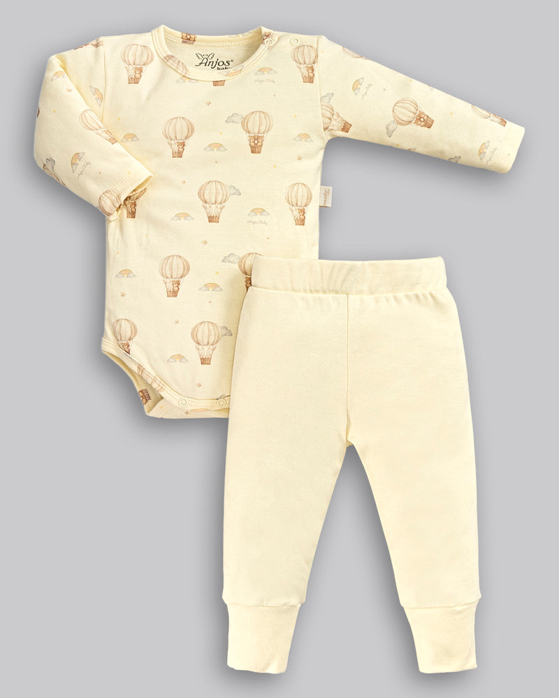 Conjunto Body Manga Longa e Calça - ANJOS BABY