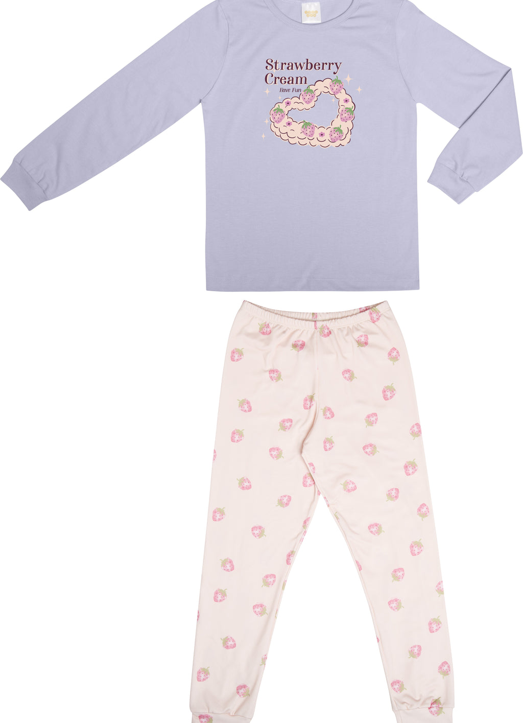 Pijama Longo Meia Malha - HAVE FUN
