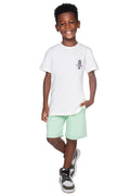 Conjunto Camiseta Meia Malha e Bermuda Moletom - HAVE FUN