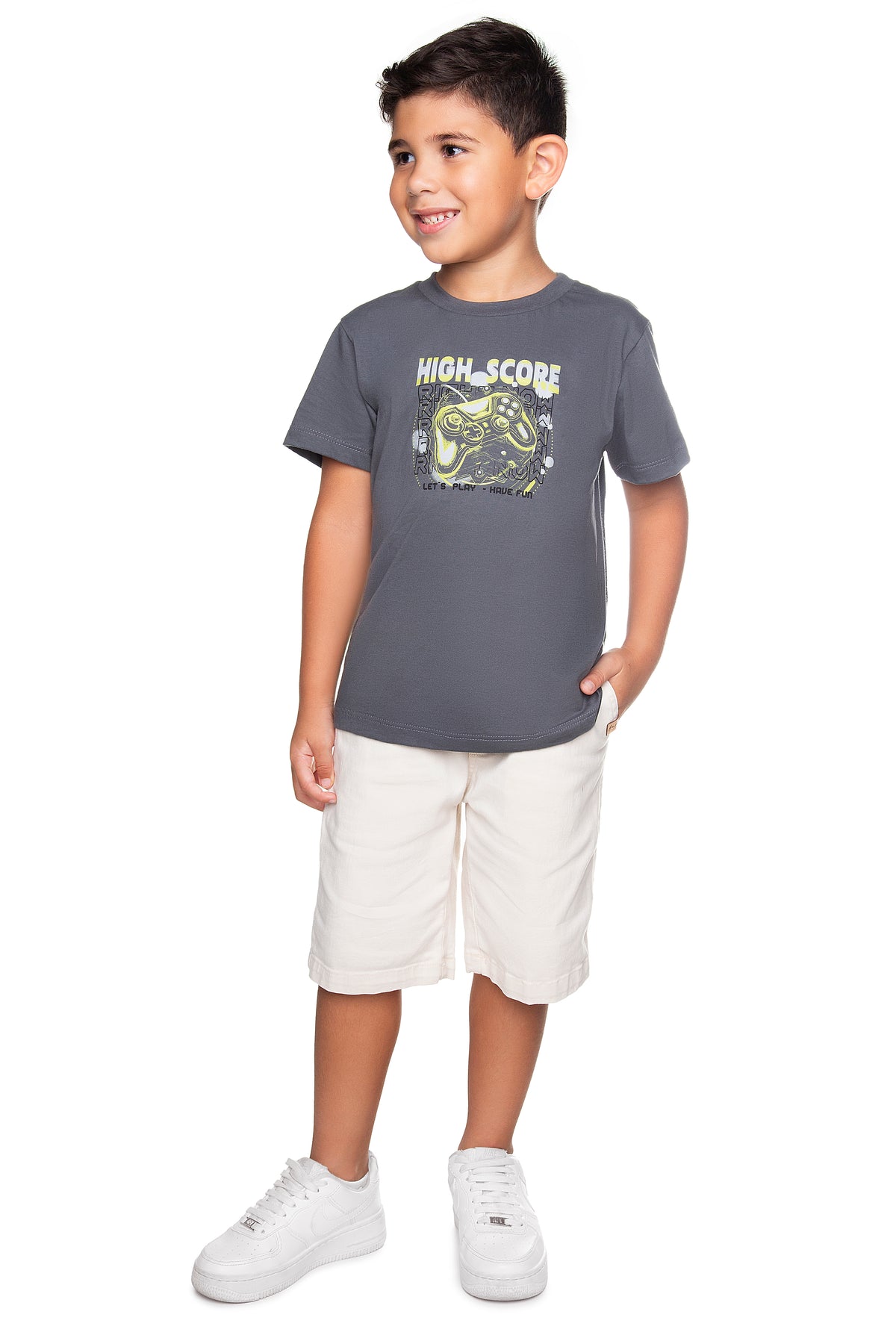 Camiseta Meia Malha - HAVE FUN