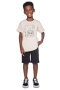 Conjunto Camiseta Meia Malha e Bermuda Sarja - HAVE FUN