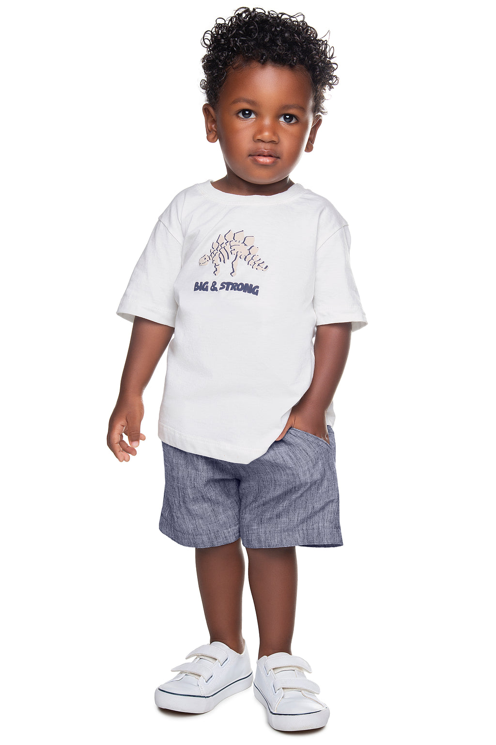 Conjunto Camiseta Meia Malha e Bermuda Linho - HAVE FUN