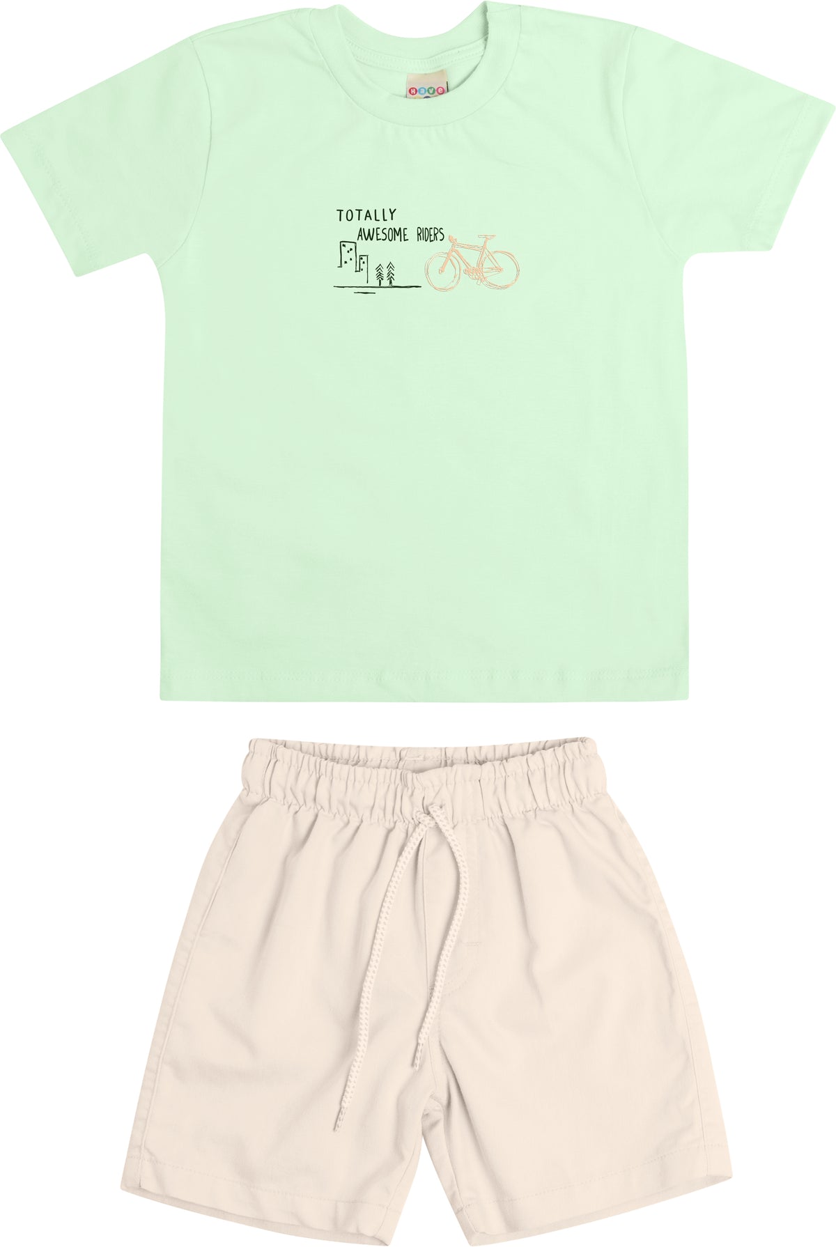 Conjunto Meia Malha e Bermuda Sarja - HAVE FUN