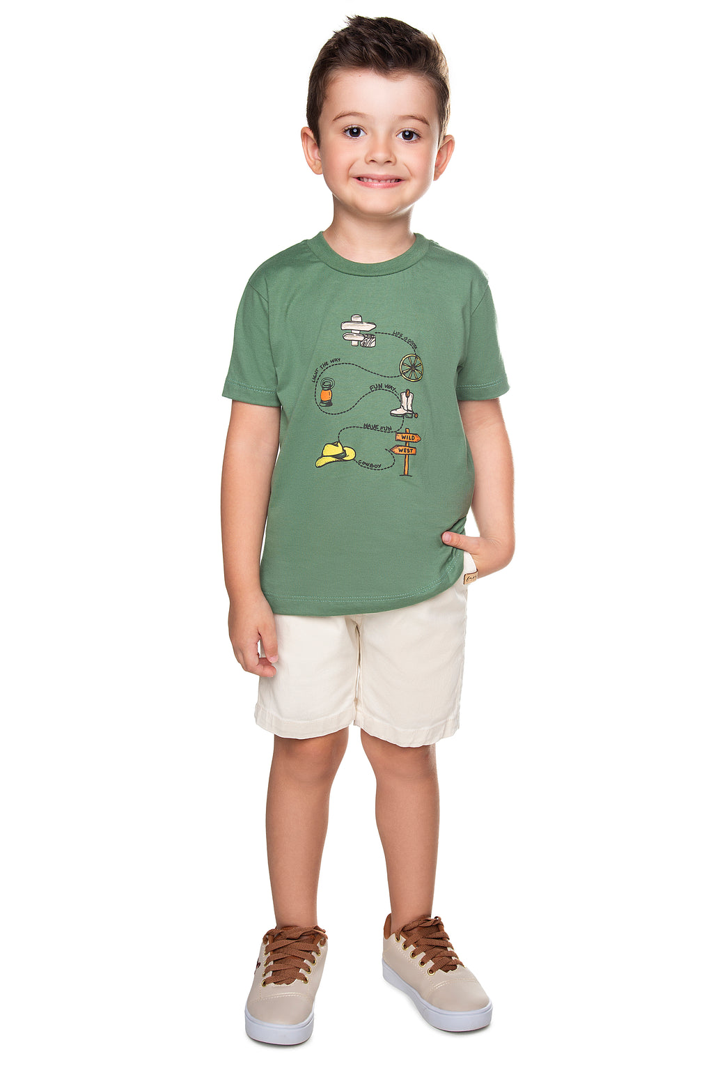 Camiseta Meia Malha - HAVE FUN