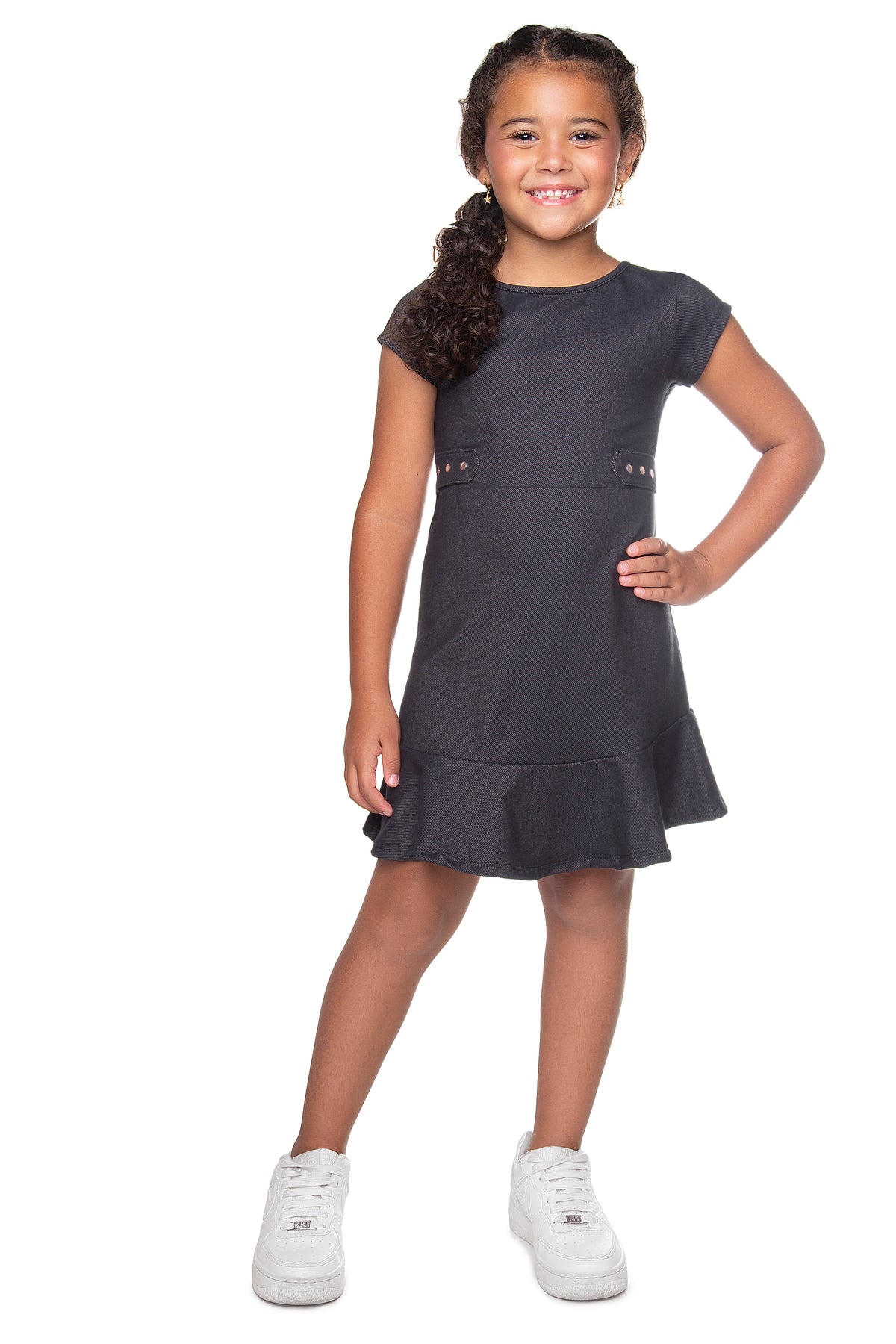 Vestido Molecotton Denin - HAVE FUN