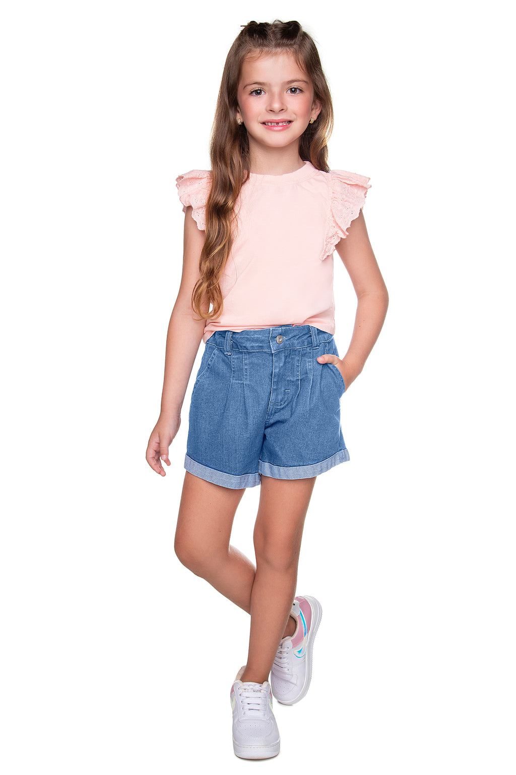 Blusa Meia Malha Manga Laise - HAVE FUN