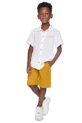 Conjunto Camisa Linho e Bermuda Sarja - HAVE FUN