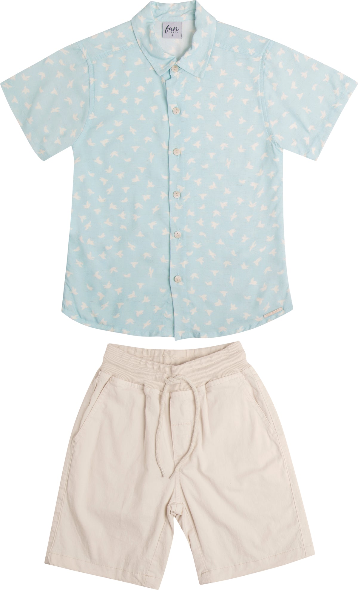 Conjunto Camisa Linho e Bermuda Sarja - HAVE FUN