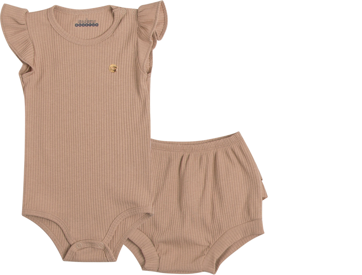 Conjunto Body e Short Canelado - HAVE FUN
