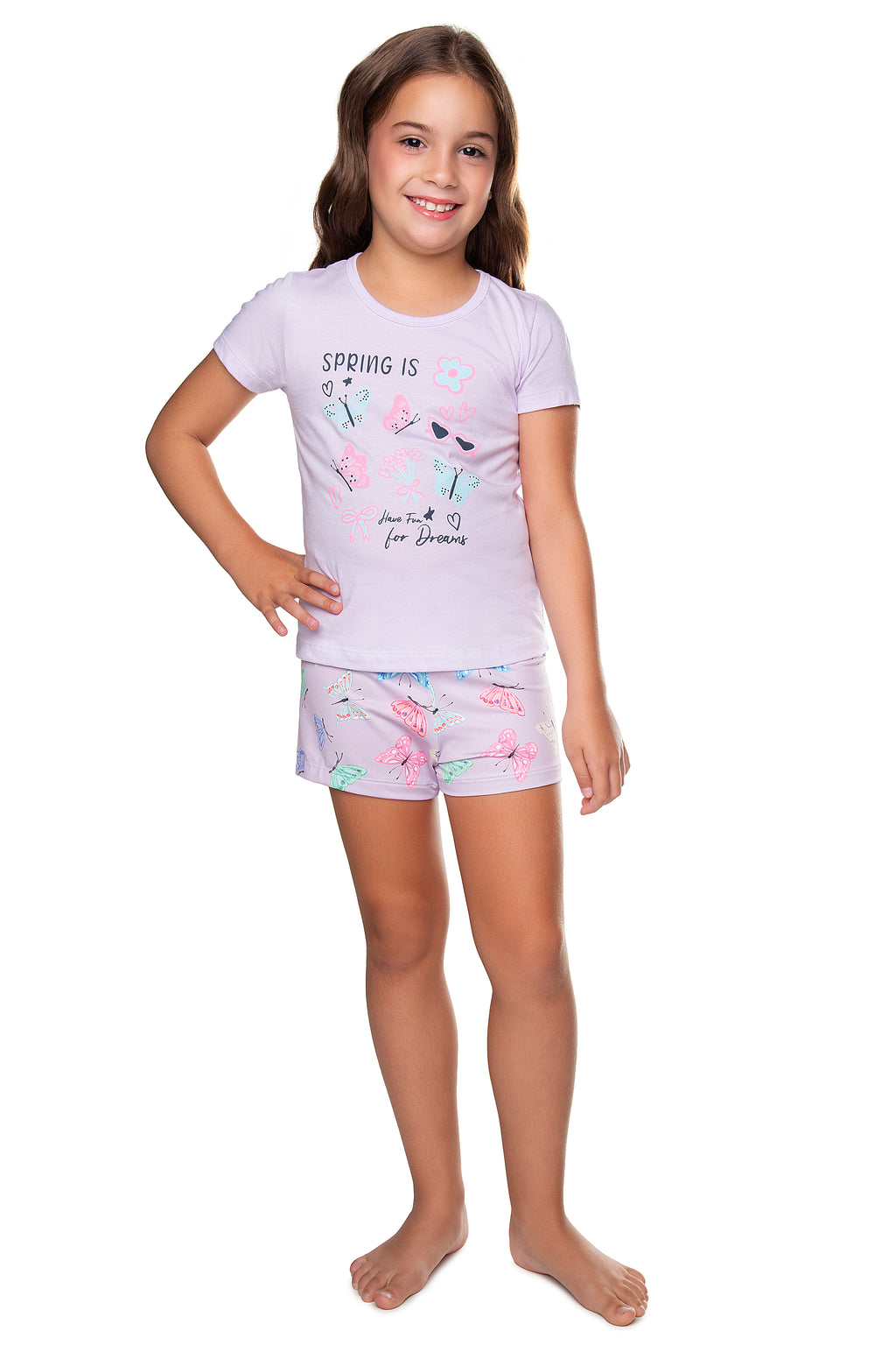 Pijama Curto Meia Malha - HAVE FUN