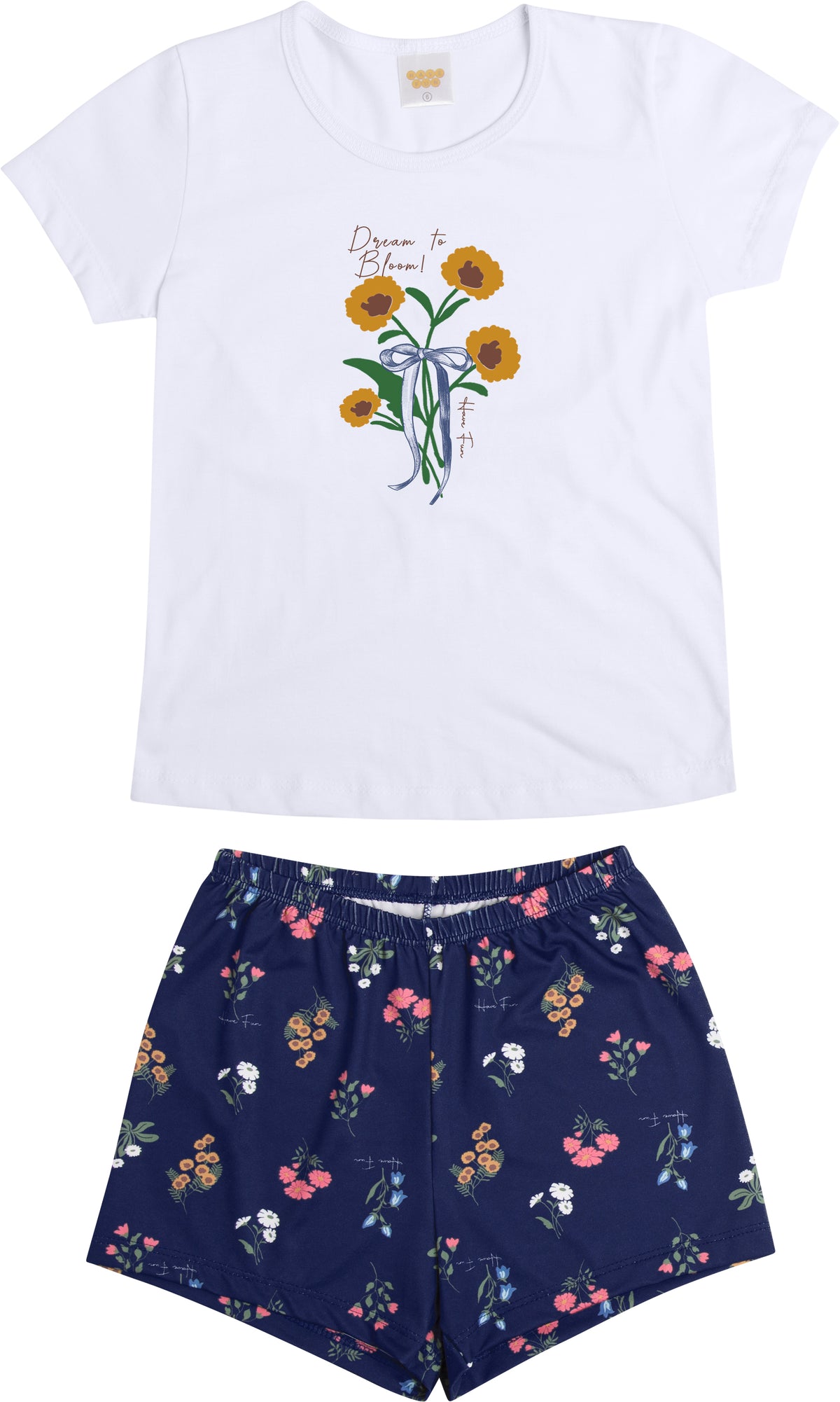Pijama Curto Meia Malha - HAVE FUN