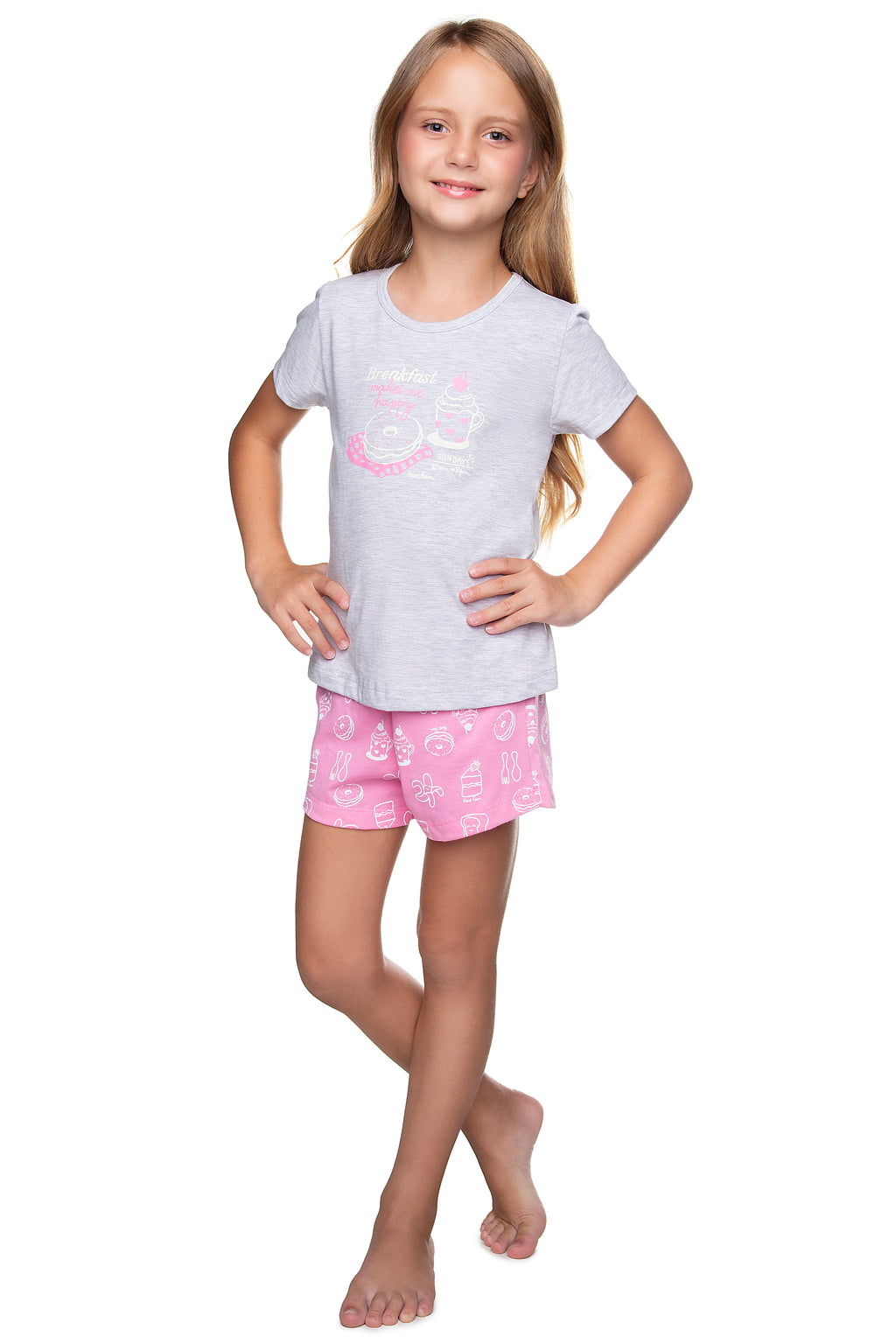 Pijama Curto Meia Malha - HAVE FUN